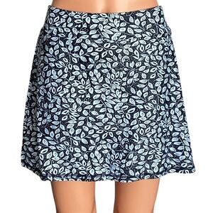 NWT ~ LouKeith Blue & Black Activewear Skort Golf Tennis Mini Skirt ~ Women's M